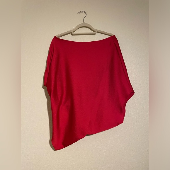 Red Off Shoulder Top - Picture 4 of 4